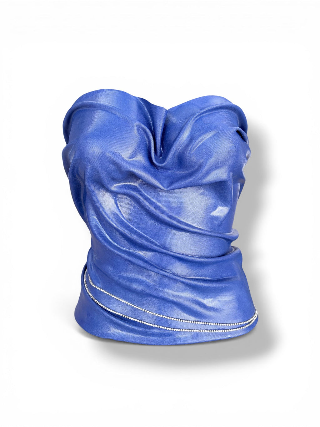 GOUD x FUNKY DISCO ROYAL BLUE CRYSTAL CORSET