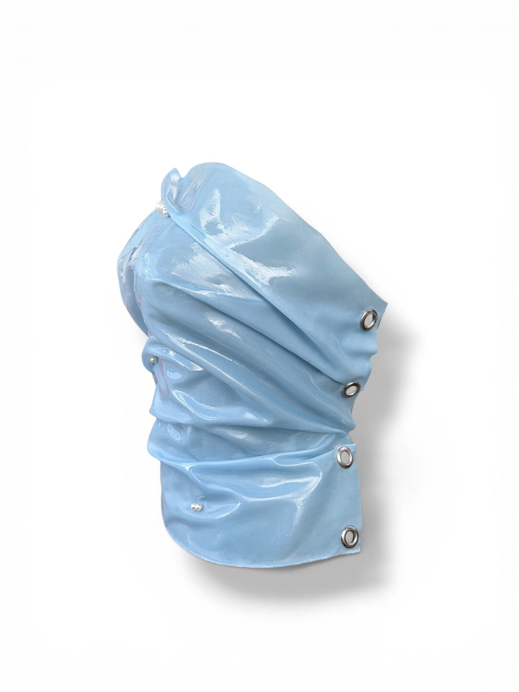 GOUD x FUNKY DISCO BABY BLUE PEARL CORSET