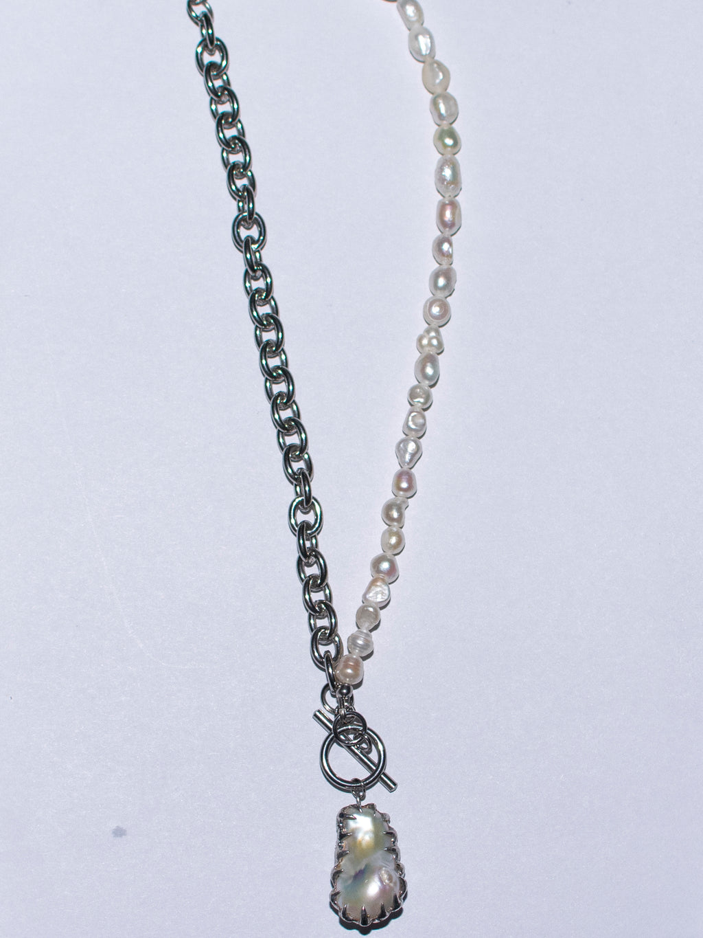 Soldered baroque pearl