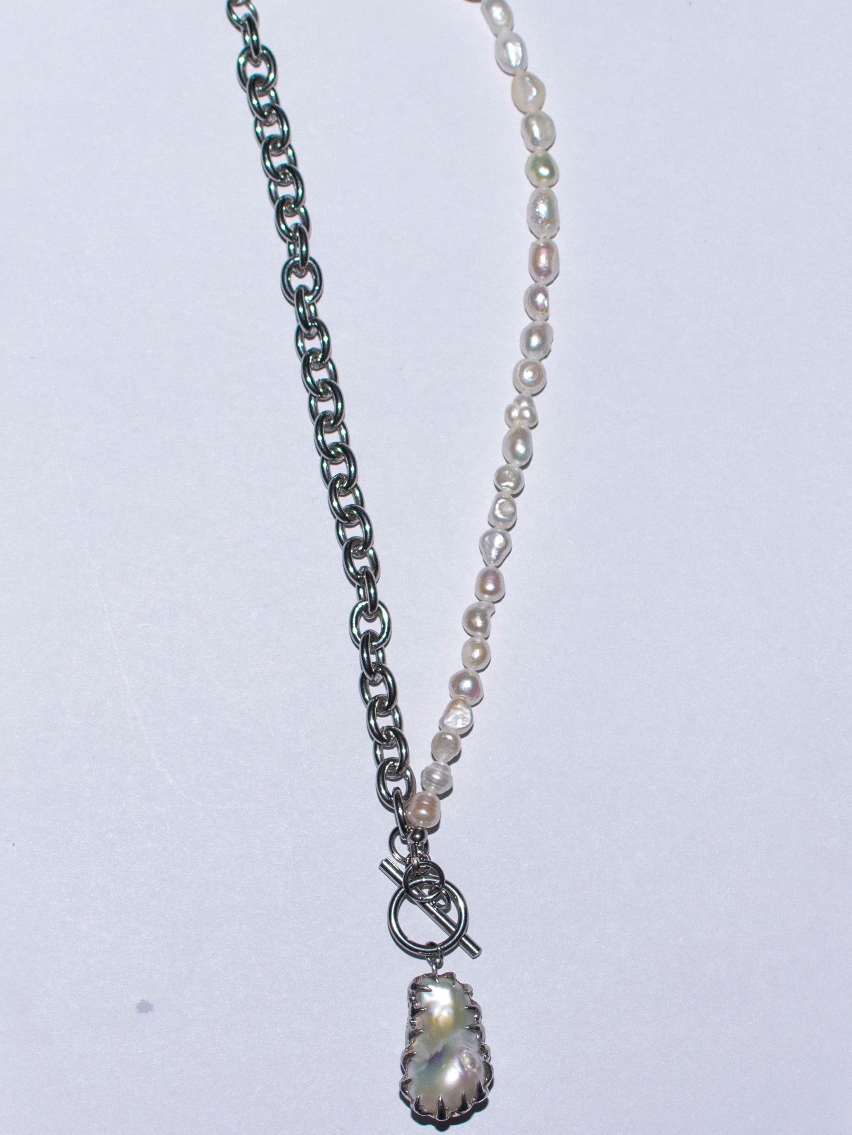 Soldered baroque pearl