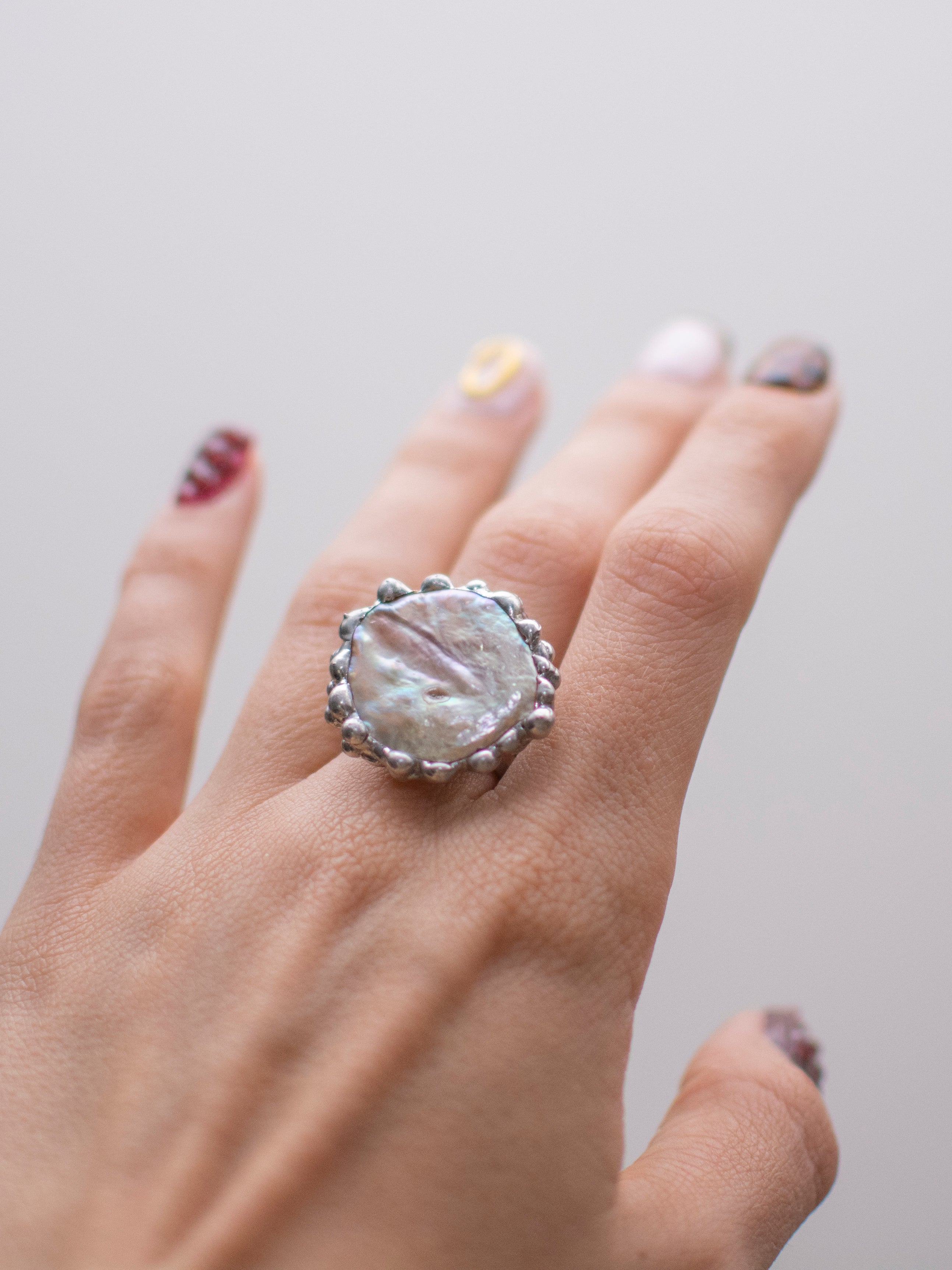 Pink round ring